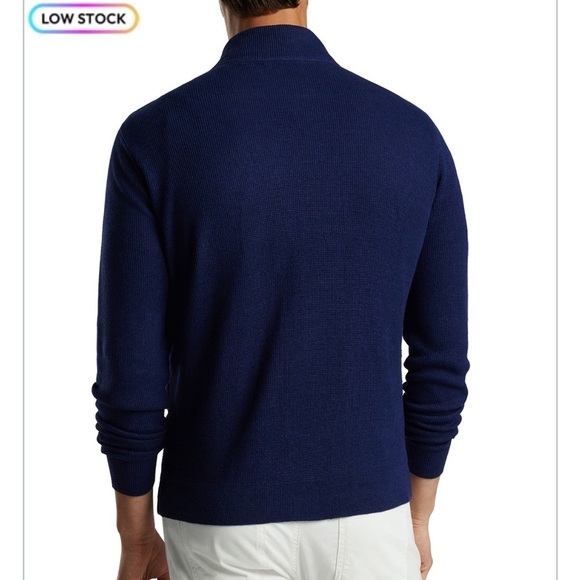 PETER MILLAR SMITH HYBRID SEERSUCKER SWEATER JACKET MENS XXL Navy - Picture 11 of 12